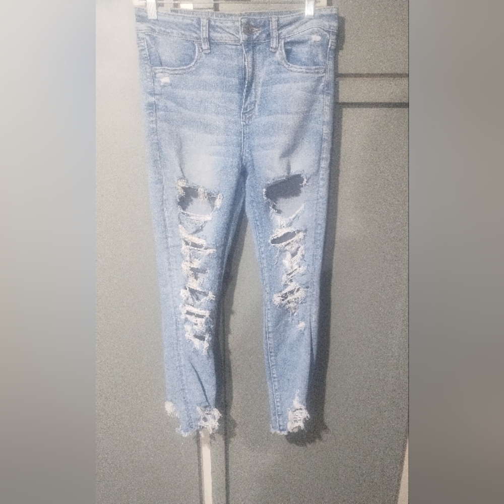 American eagle hi rise jeans size 10